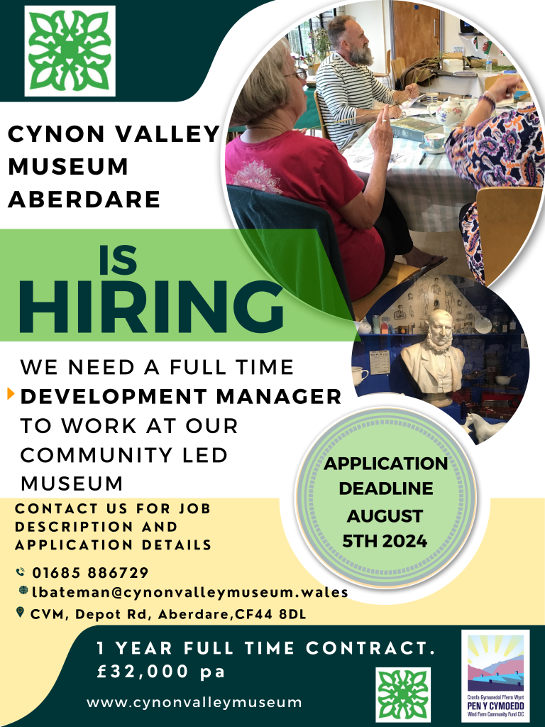 Cynon Valley Museum is Hiring!