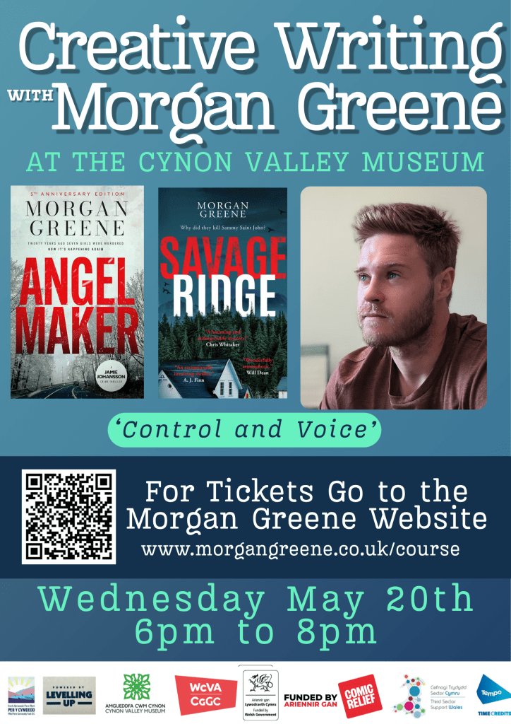 Morgan Greene Writing Workshop on May 20th!