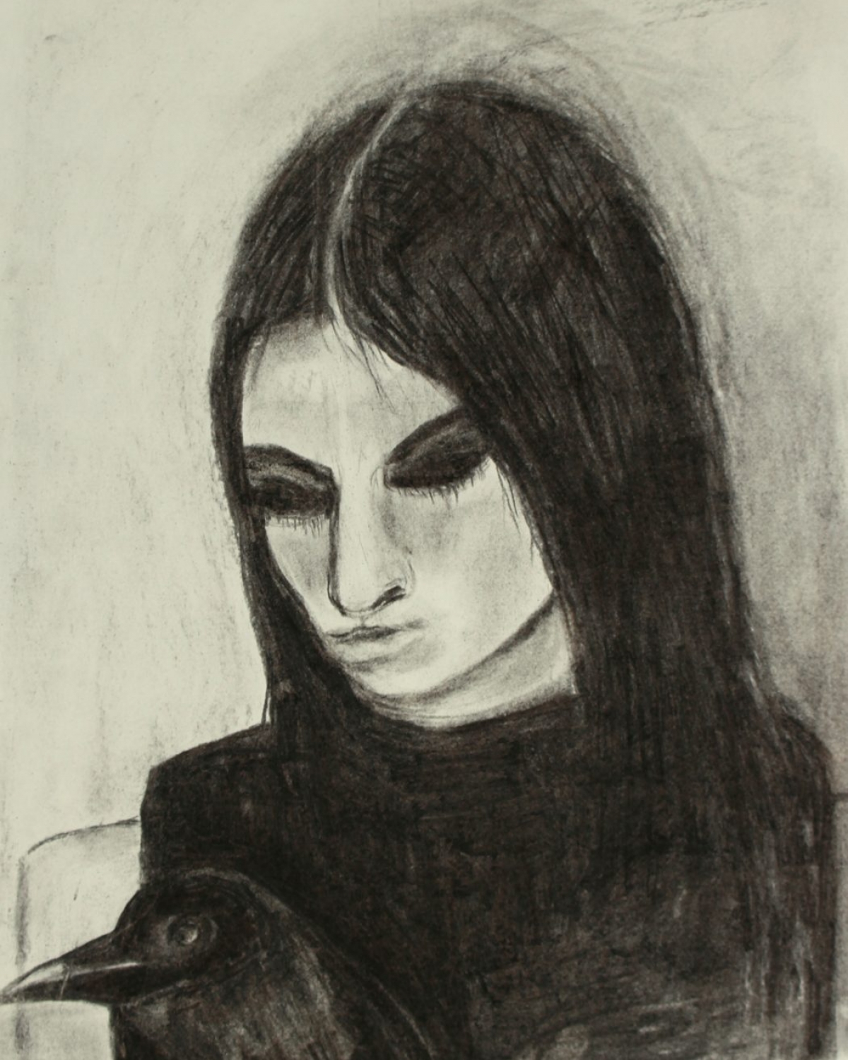 15. Girl with Raven