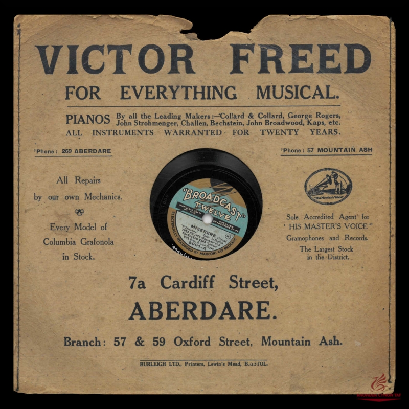 Record Sleeve Sold By Victor Freed
